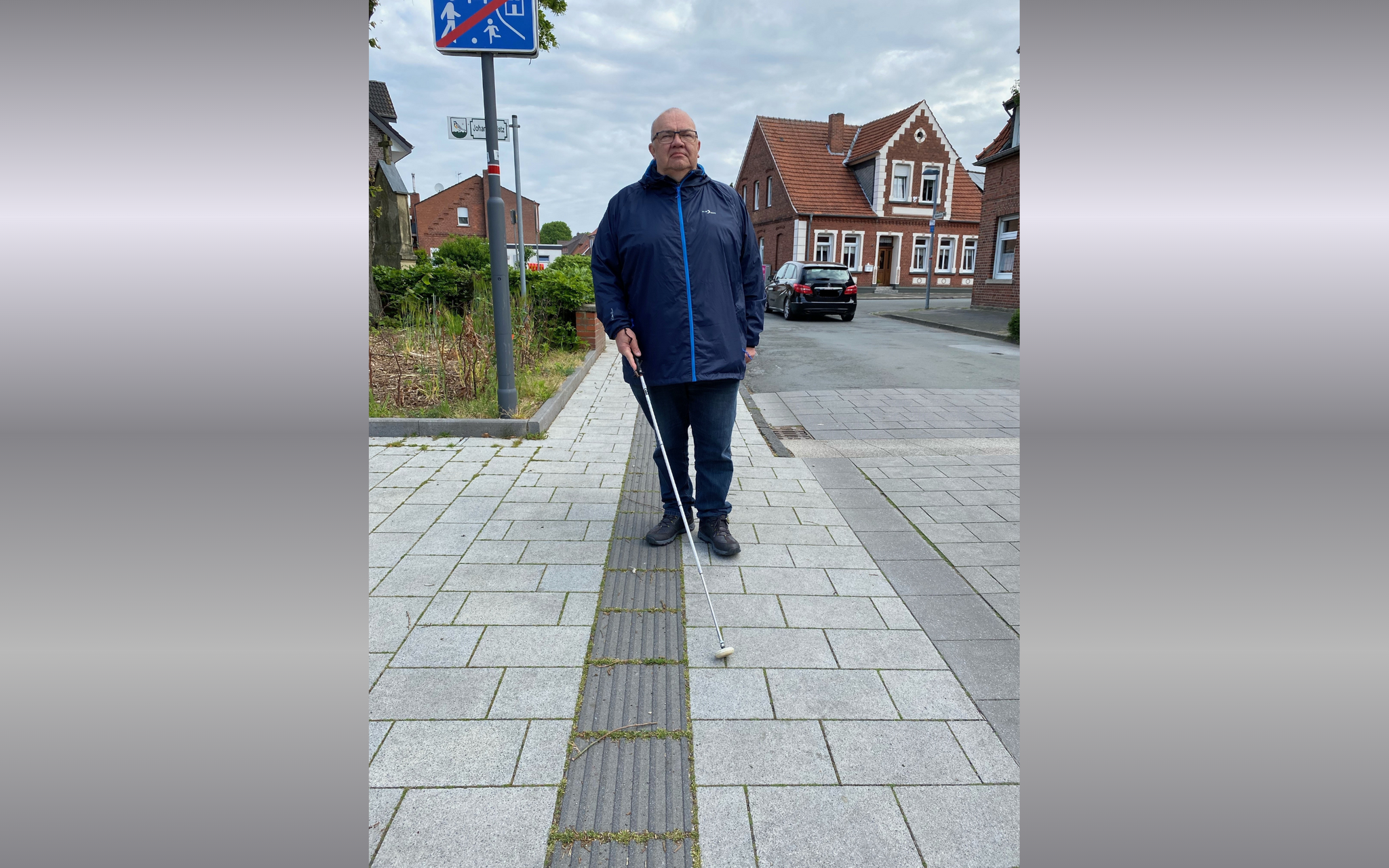 Leitsystem in der Dorfmitte freihalten