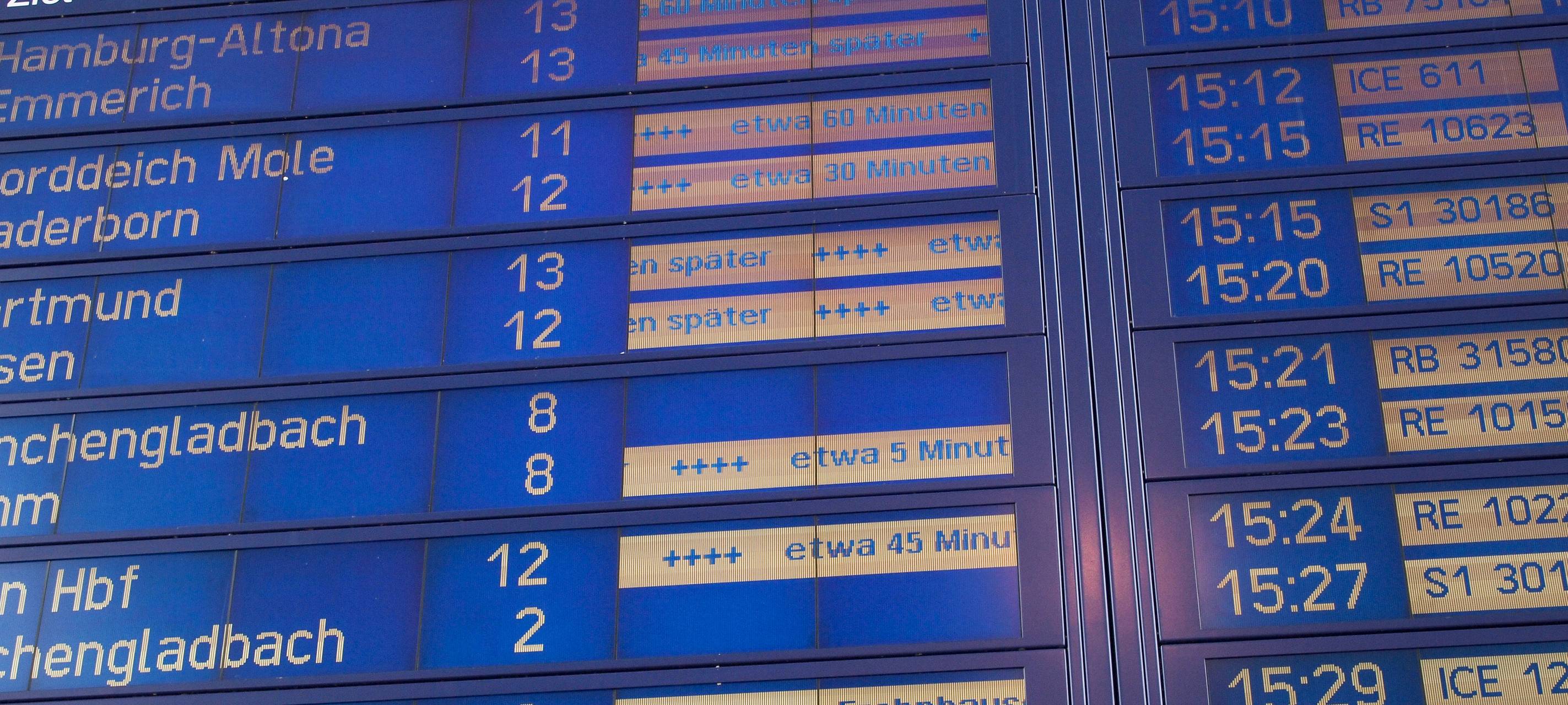 RE 2 ist der unpünktlichste Zug in NRW