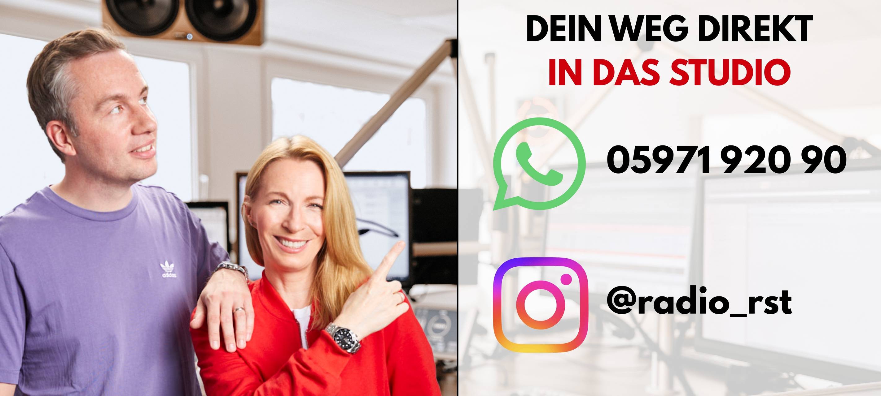 Deine Nachricht in das Studio