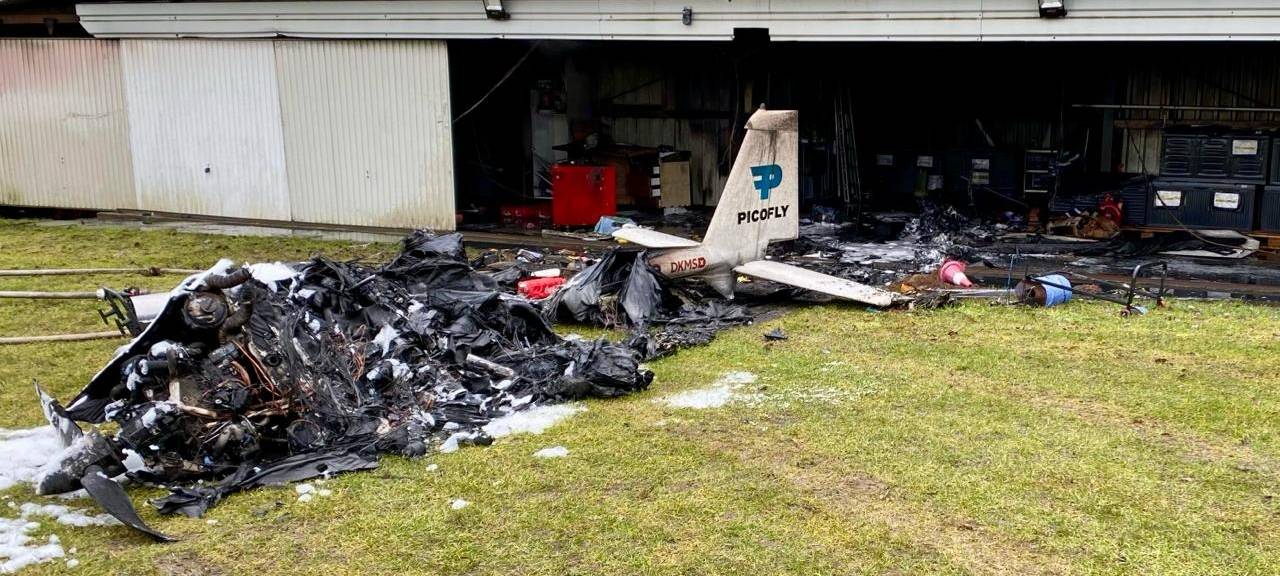 Spendenaufruf nach Flugzeugbrand in Eschendorf